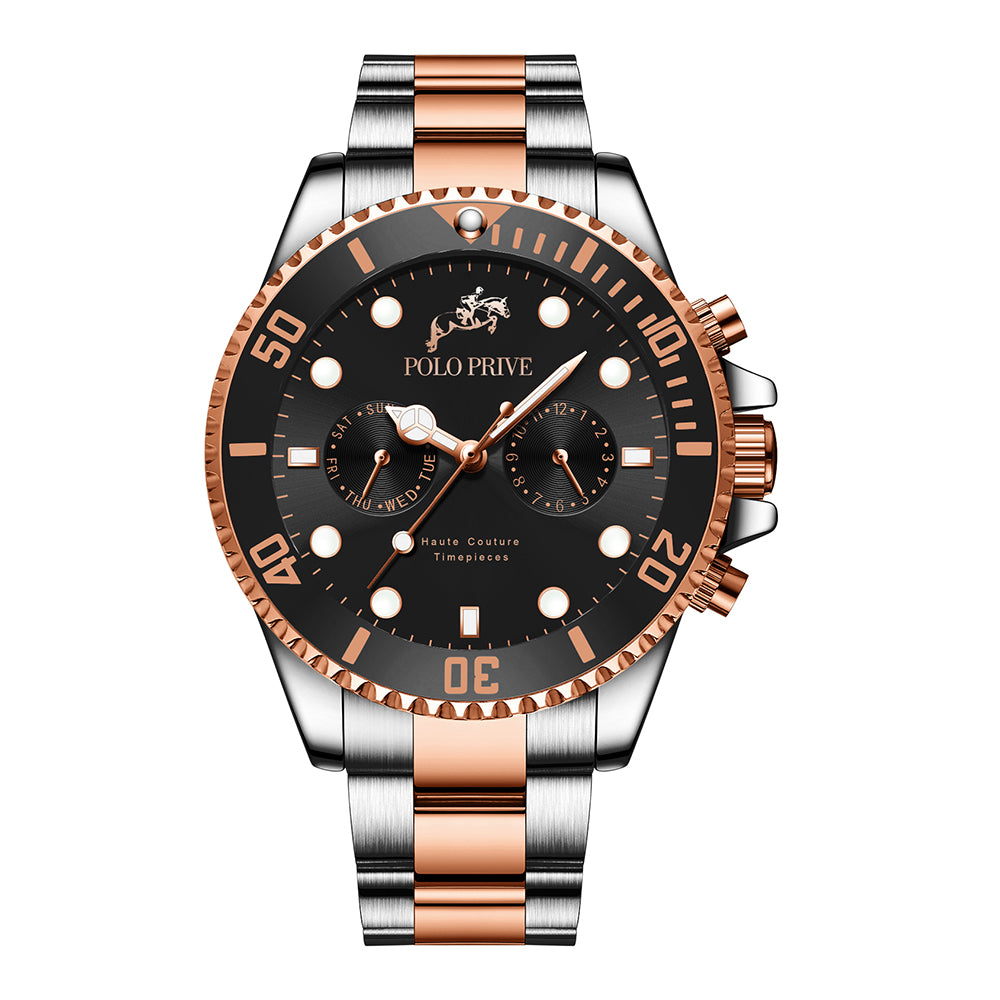 Prestige Silver Rose Gold Black