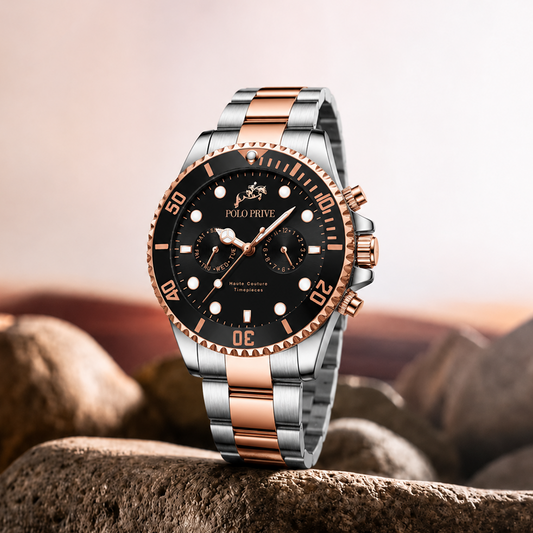 Prestige Silver Rose Gold Black