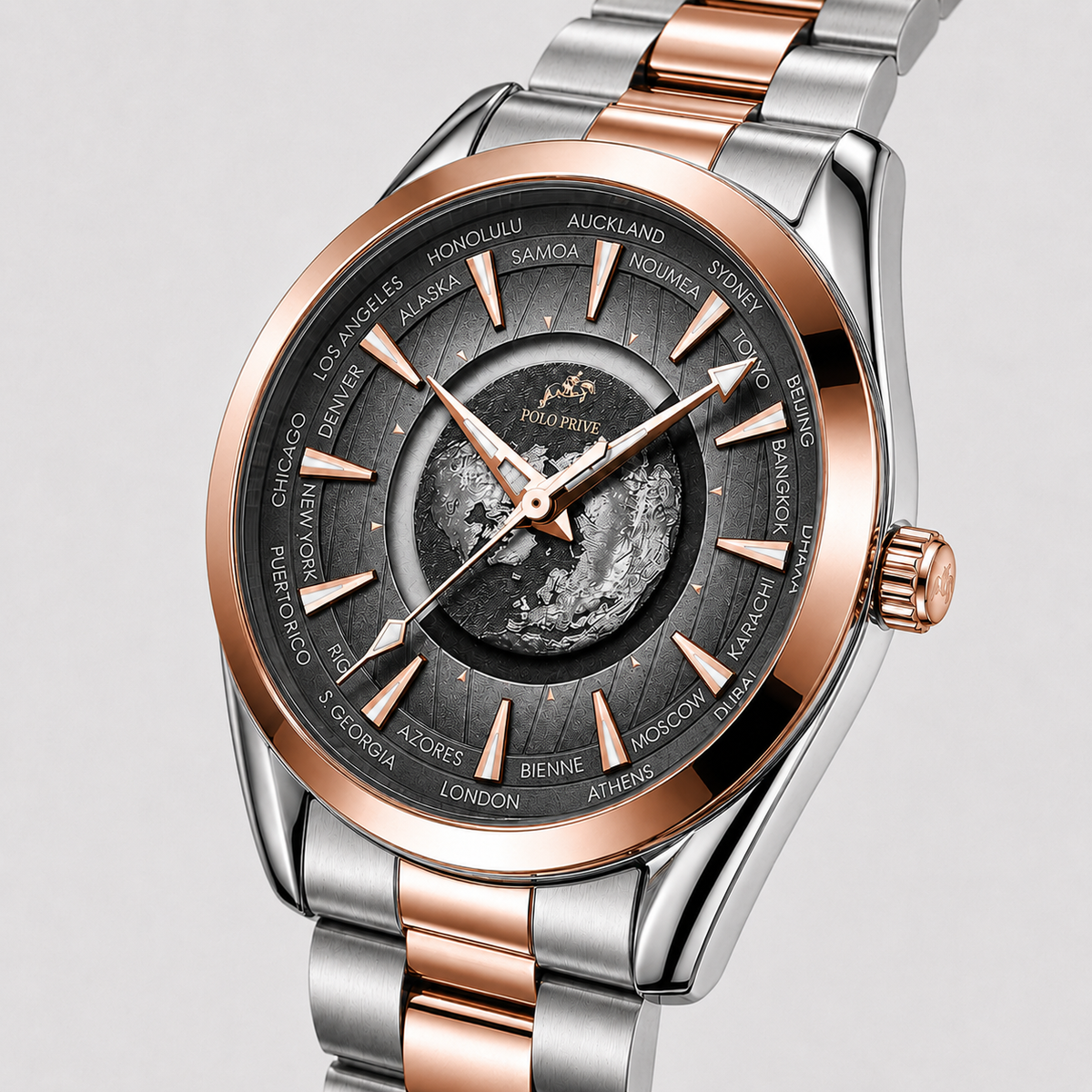 Eclipse Silver Rose Gold Black