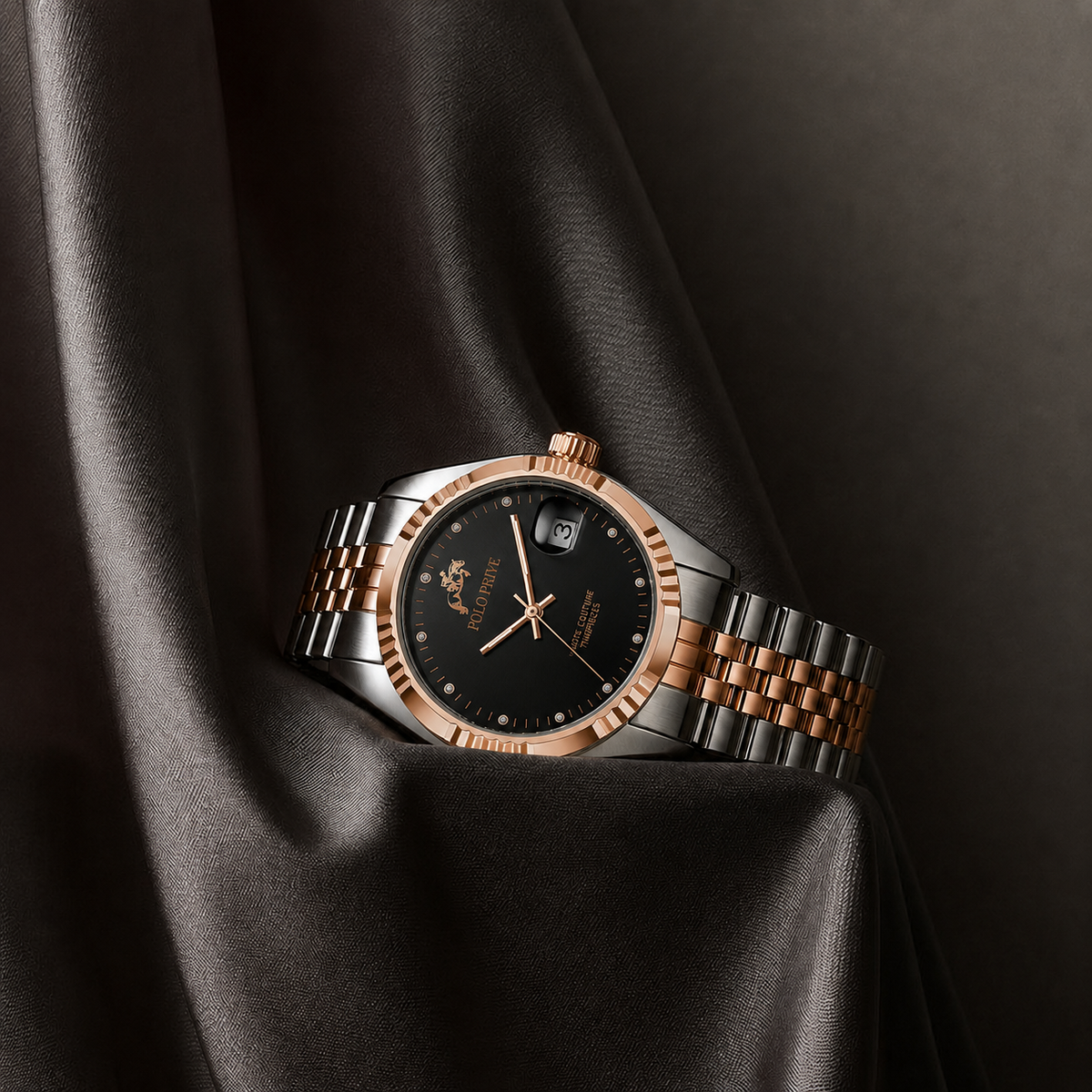 Legacy Silver Rose Gold Black