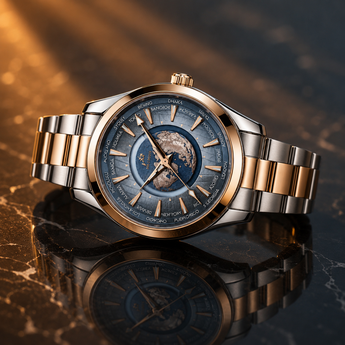 Eclipse Silver Rose Gold Blue