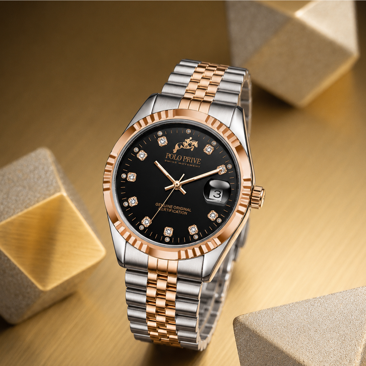 Legacy Silver Rose Gold Black