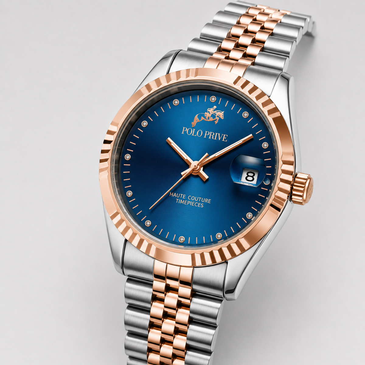 Legacy Silver Rose Gold Blue